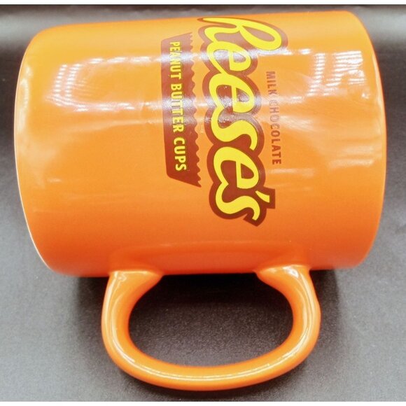 Reese's Milk Chocolate Peanut Butter Cup Orange Ceramic Mug Galerie 5 Inches - Picture 12 of 15